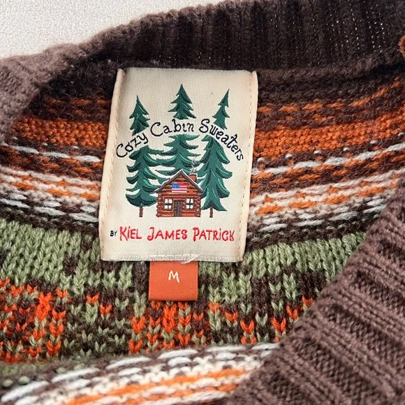 Kiel James Patrick Brown and Orange Pumpkin Sweater - Picture 8 of 9